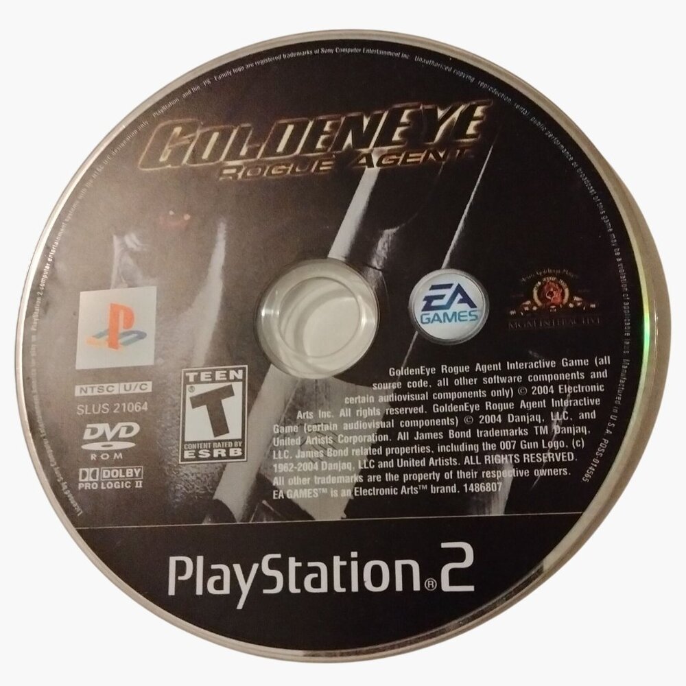 James Bond 007 GoldenEye Rogue Agent Sony PlayStation 2 Game Disc Teen